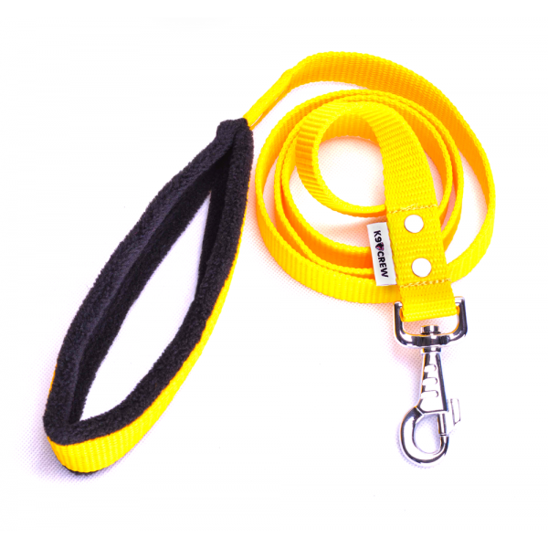 2.5cm Comfort Fleece Lead 150cm -Yellow