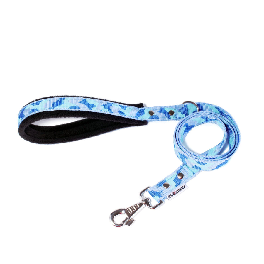 2.5cm Comfort Fleece Lead 150cm – Blue Camo