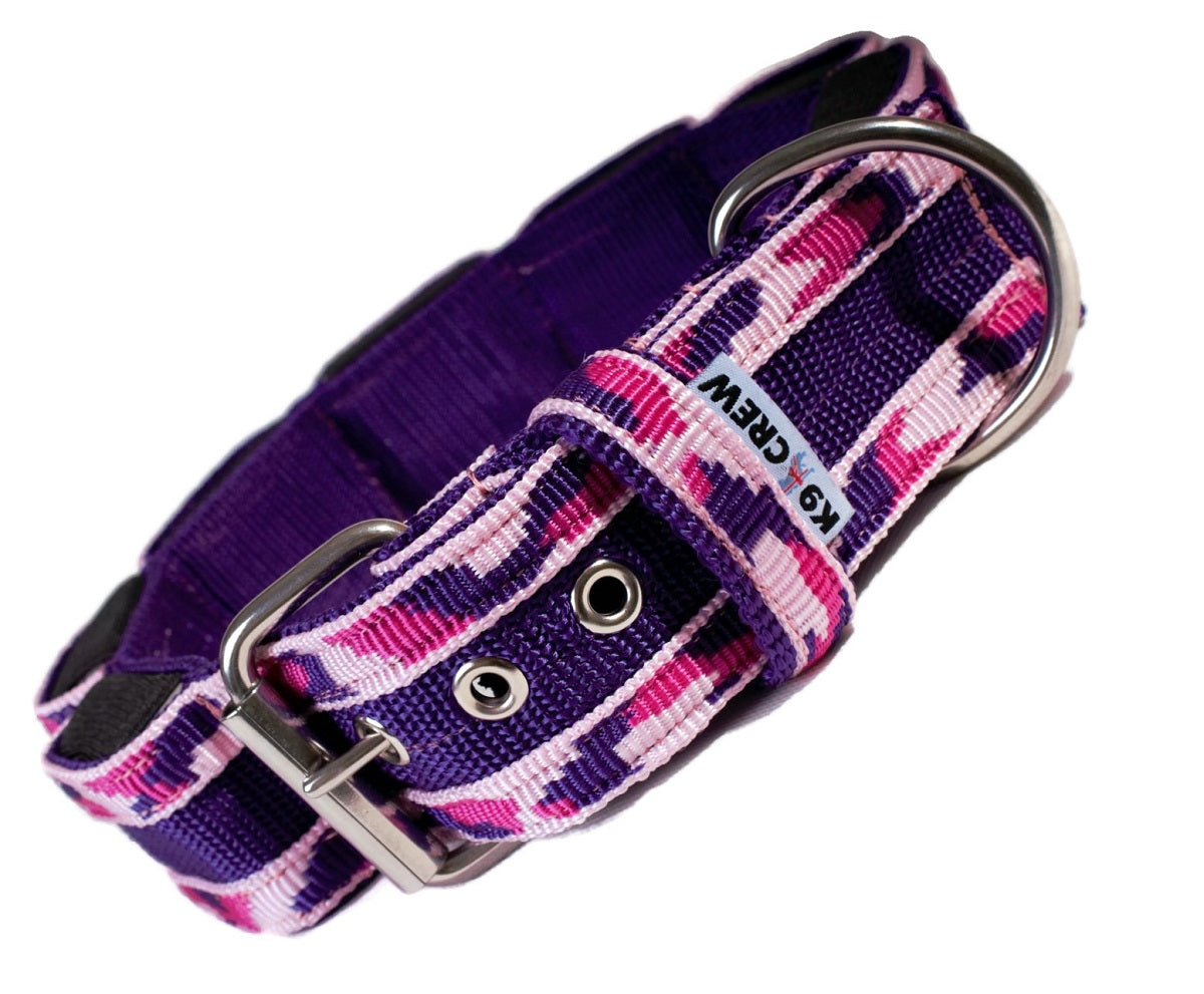 Mega Weight Strip Collar – Purple/ Pink Camuflage
