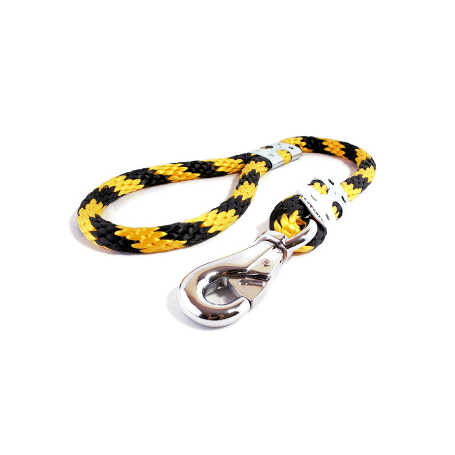 Rope Lead 65cm – Yellow & Black