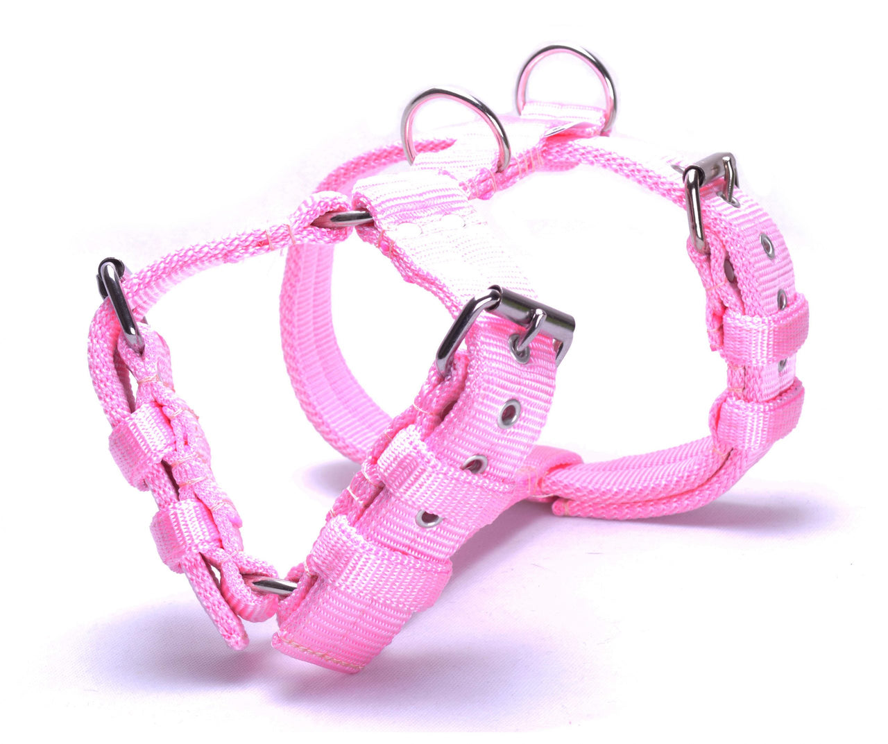4cm Baby Pink Triple Harness-0