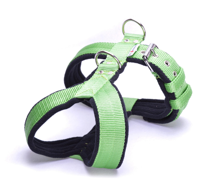 4cm Lime Fleece Comfort Harness-0