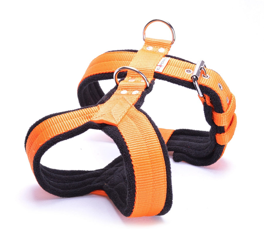 4cm Orange Fleece Comfort Harness