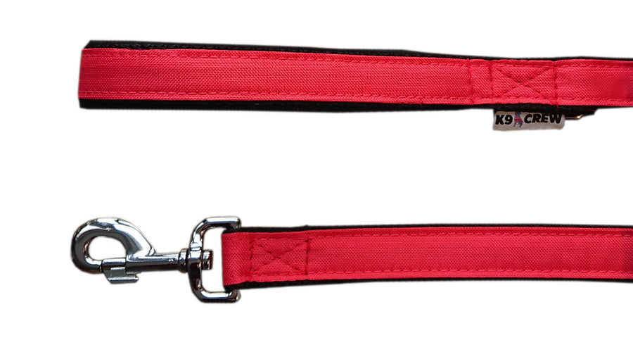 K9 Crew 2.5cm Red Walking Lead-110cm-0