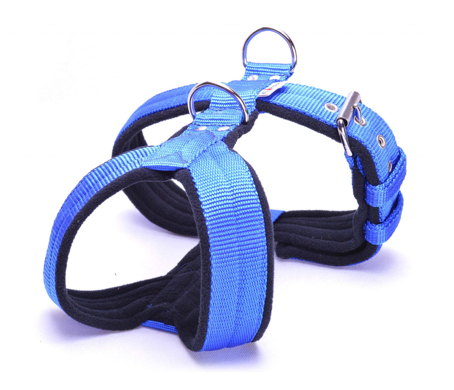 4cm Royal Blue Fleece Comfort Harness-0