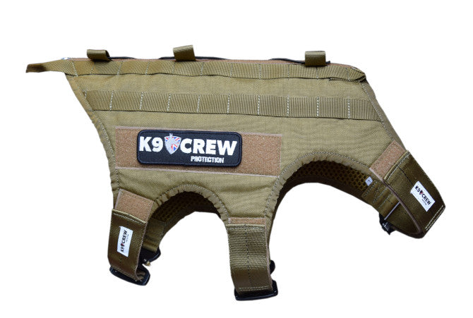 K9 CREW Molle Tactical Coyote Harness
