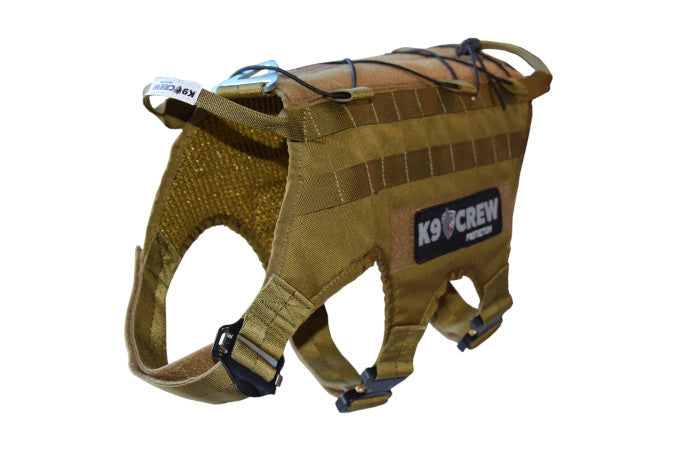 K9 CREW Molle Tactical Coyote Harness