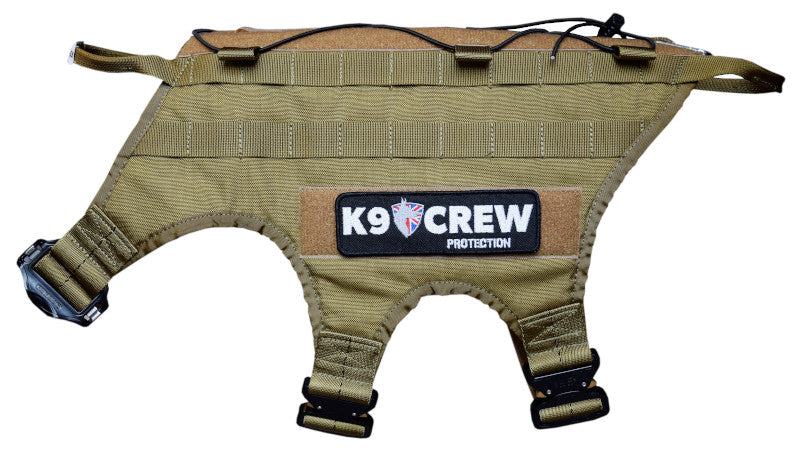 K9 CREW Molle Tactical Coyote Harness