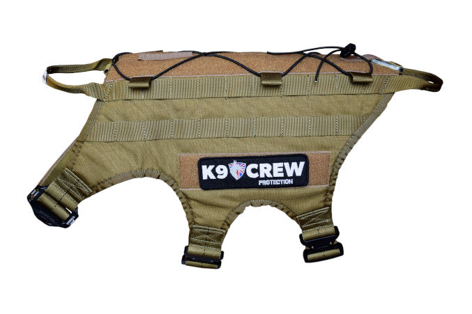 K9 CREW Molle Tactical Coyote Harness